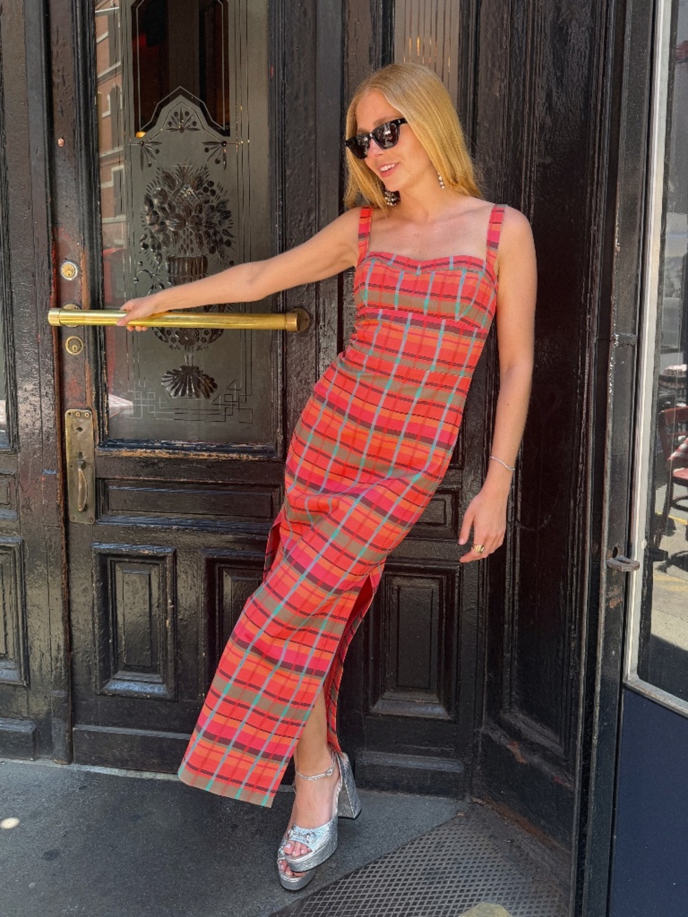 Hill House Home The Agnes Dress - Sunset Gingham Size MSunset Gingham / M